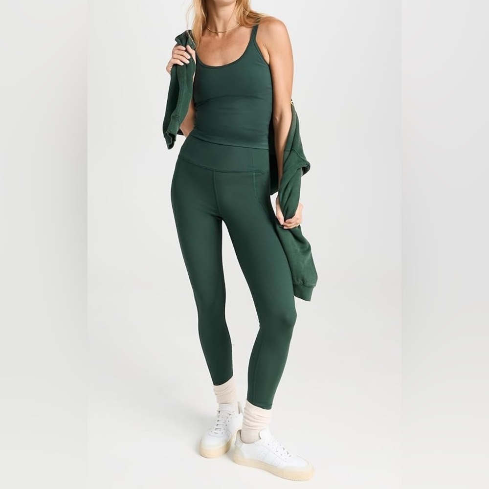 Girlfriend Collective High-Rise Compressive Green Leggings